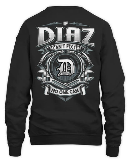 DIAZ AP81-K4-626 - Personalized Ahmed Quote Apparel “If Ahmed Can't Fix It, No One Can” - Unisex Sweatshirt - Black
