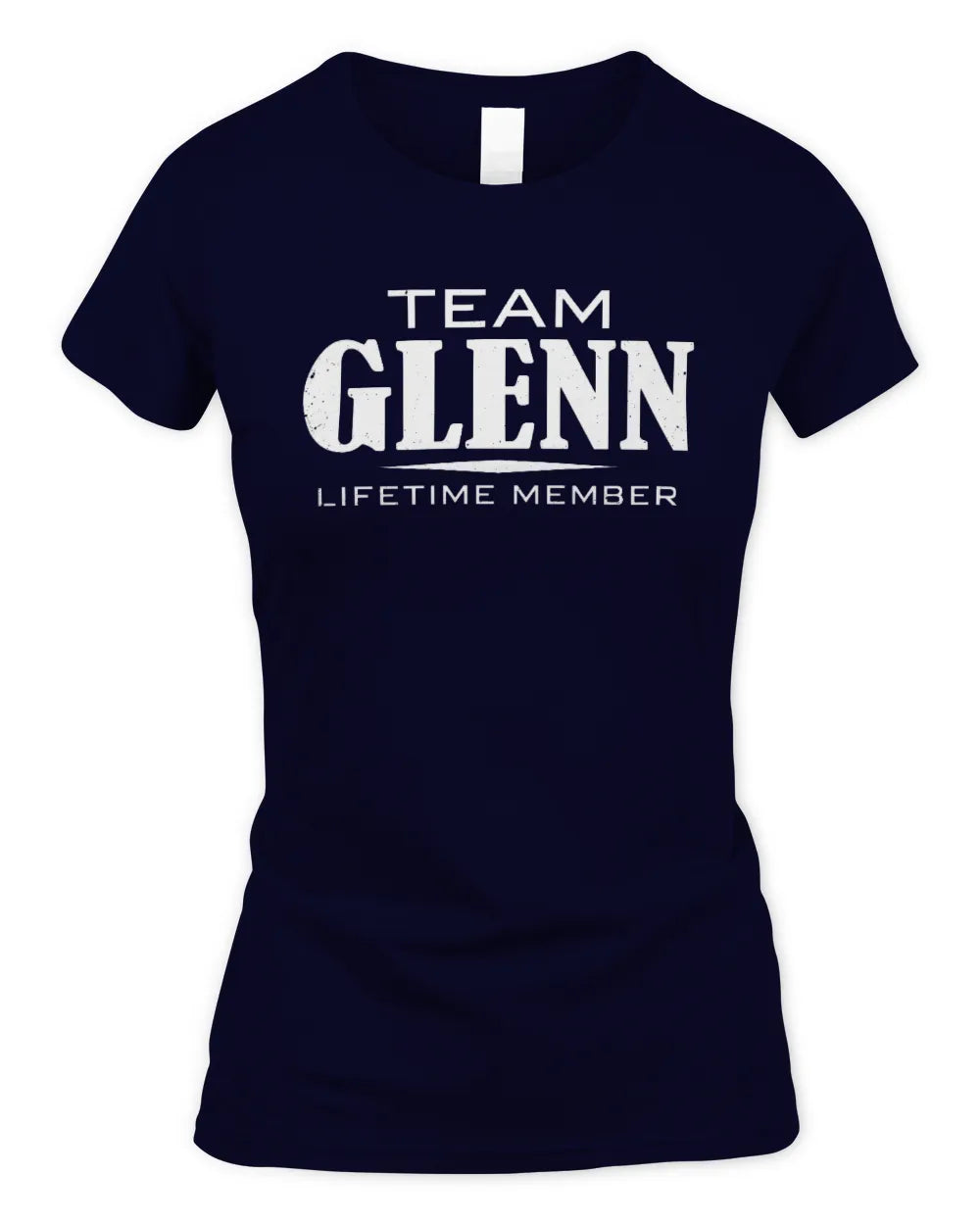 GLENN BL62-K4-128 - Personalized “Team NAME Lifetime Member” - Women's Standard T-Shirt - Navy
