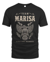 MARISA TP06-K82 – Personalized Classic Style Apparel “Team NAME Lifetime Member” - Unisex Standard T-Shirt - Black