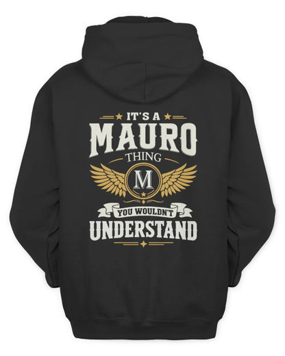 MAURO KT06-M008 It’s a [NAME] Thing – You Wouldn’t Understand | Personalized Vintage T-Shirt - Unisex Hoodie - Black