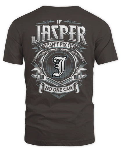JASPER AP81-K4-626 - Personalized Ahmed Quote Apparel “If Ahmed Can't Fix It, No One Can” - Unisex Standard T-Shirt - Dark Chocolate