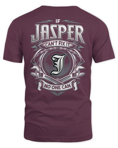 JASPER AP81-K4-626 - Personalized Ahmed Quote Apparel “If Ahmed Can't Fix It, No One Can” - Unisex Standard T-Shirt - Maroon