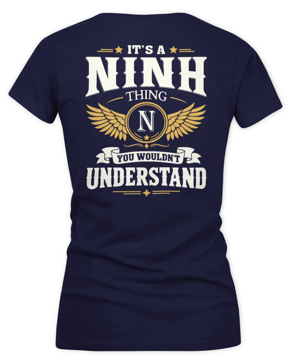 NINH KT06-M008 It’s a [NAME] Thing – You Wouldn’t Understand | Personalized Vintage T-Shirt - Women's V-Neck T-Shirt - Navy