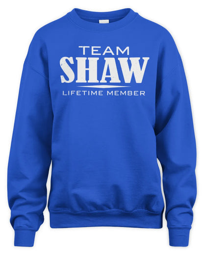 SHAW BL62-K4-128 - Personalized “Team NAME Lifetime Member” - Unisex Sweatshirt - Royal
