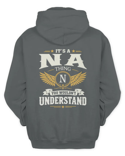 NA KT06-M008 It’s a [NAME] Thing – You Wouldn’t Understand | Personalized Vintage T-Shirt - Unisex Hoodie - Charcoal
