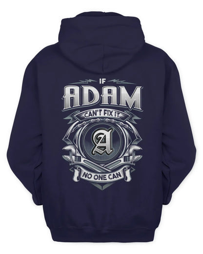 ADAM AP81-K4-626 - Personalized Ahmed Quote Apparel “If Ahmed Can't Fix It, No One Can” - Unisex Hoodie - Navy