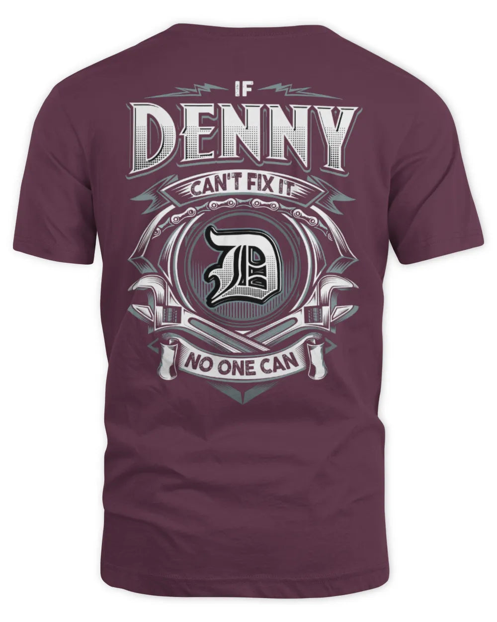 DENNY AP81-K4-626 - Personalized Ahmed Quote Apparel “If Ahmed Can't Fix It, No One Can” - Unisex Standard T-Shirt - Maroon