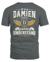 DAMIEN KT06-M008 It’s a [NAME] Thing – You Wouldn’t Understand | Personalized Vintage T-Shirt - Unisex Standard T-Shirt - Charcoal