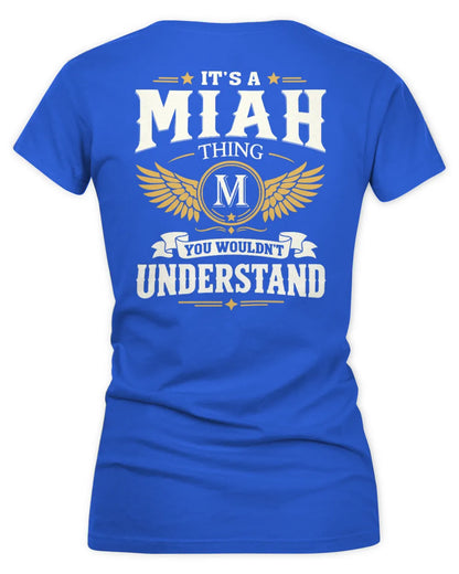 MIAH KT06-M008 It’s a [NAME] Thing – You Wouldn’t Understand | Personalized Vintage T-Shirt - Women's V-Neck T-Shirt - Royal