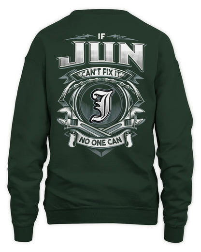 JUN AP81-K4-626 - Personalized Ahmed Quote Apparel “If Ahmed Can't Fix It, No One Can” - Unisex Sweatshirt - Forest Green