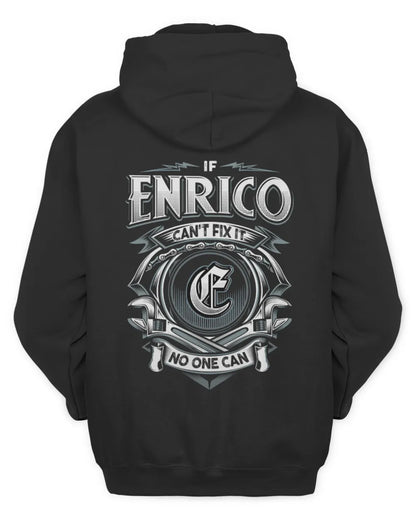 ENRICO AP81-K4-626 - Personalized Ahmed Quote Apparel “If Ahmed Can't Fix It, No One Can” - Unisex Hoodie - Black