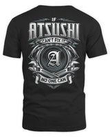 ATSUSHI AP81-K4-626 - Personalized Ahmed Quote Apparel “If Ahmed Can't Fix It, No One Can” - Unisex Standard T-Shirt - Black