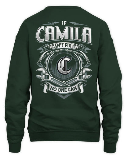 CAMILA AP81-K4-626 - Personalized Ahmed Quote Apparel “If Ahmed Can't Fix It, No One Can” - Unisex Sweatshirt - Forest Green