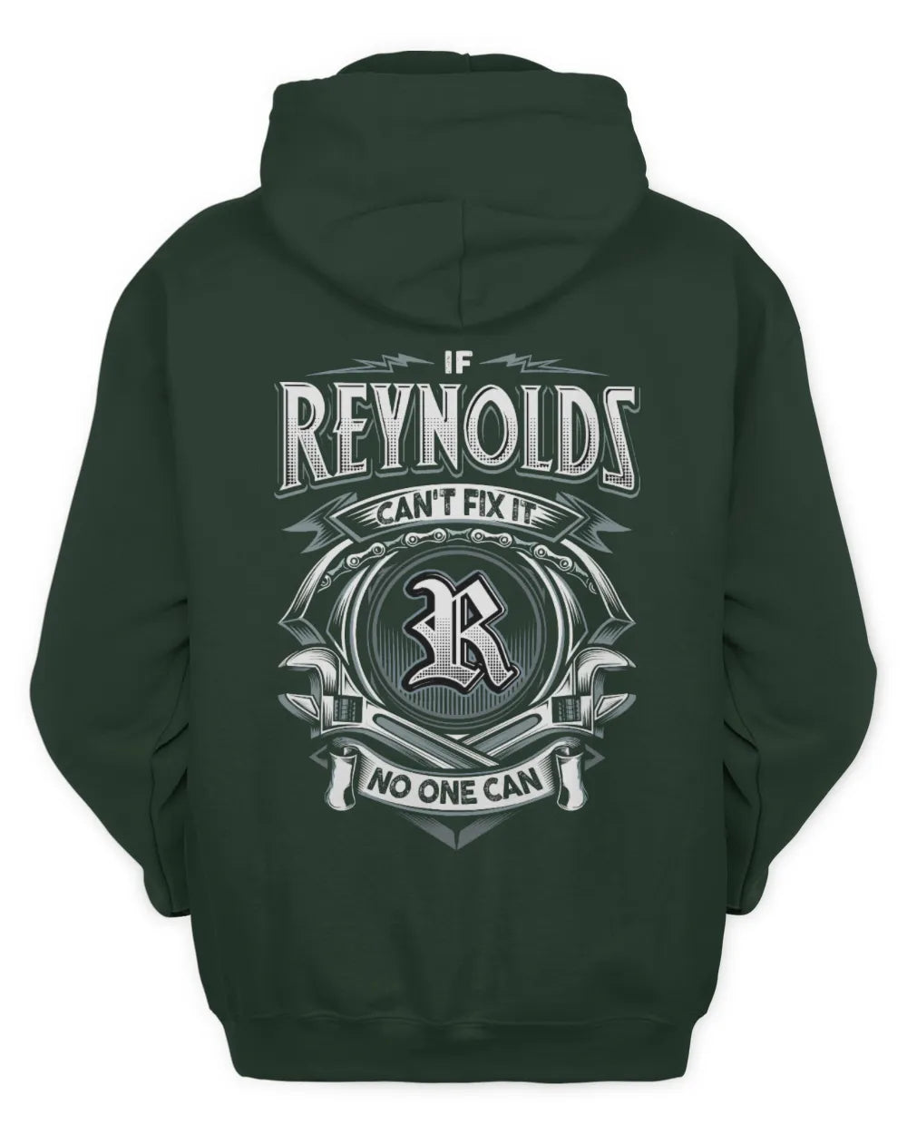 REYNOLDS AP81-K4-626 - Personalized Ahmed Quote Apparel “If Ahmed Can't Fix It, No One Can” - Unisex Hoodie - Forest Green