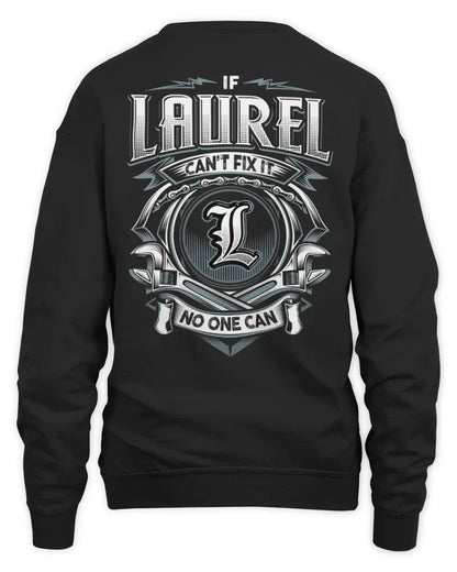 LAUREL AP81-K4-626 - Personalized Ahmed Quote Apparel “If Ahmed Can't Fix It, No One Can” - Unisex Sweatshirt - Black