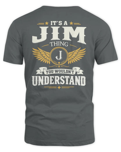 JIM KT06-M008 It’s a [NAME] Thing – You Wouldn’t Understand | Personalized Vintage T-Shirt - Unisex Standard T-Shirt - Charcoal