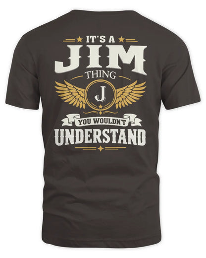 JIM KT06-M008 It’s a [NAME] Thing – You Wouldn’t Understand | Personalized Vintage T-Shirt - Unisex Standard T-Shirt - Dark Chocolate