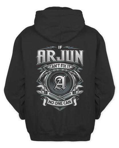 ARJUN AP81-K4-626 - Personalized Ahmed Quote Apparel “If Ahmed Can't Fix It, No One Can” - Unisex Hoodie - Black