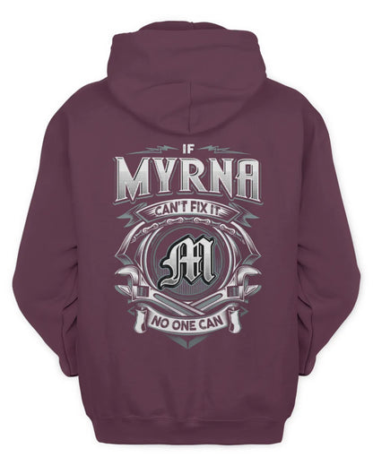 MYRNA AP81-K4-626 - Personalized Ahmed Quote Apparel “If Ahmed Can't Fix It, No One Can” - Unisex Hoodie - Maroon