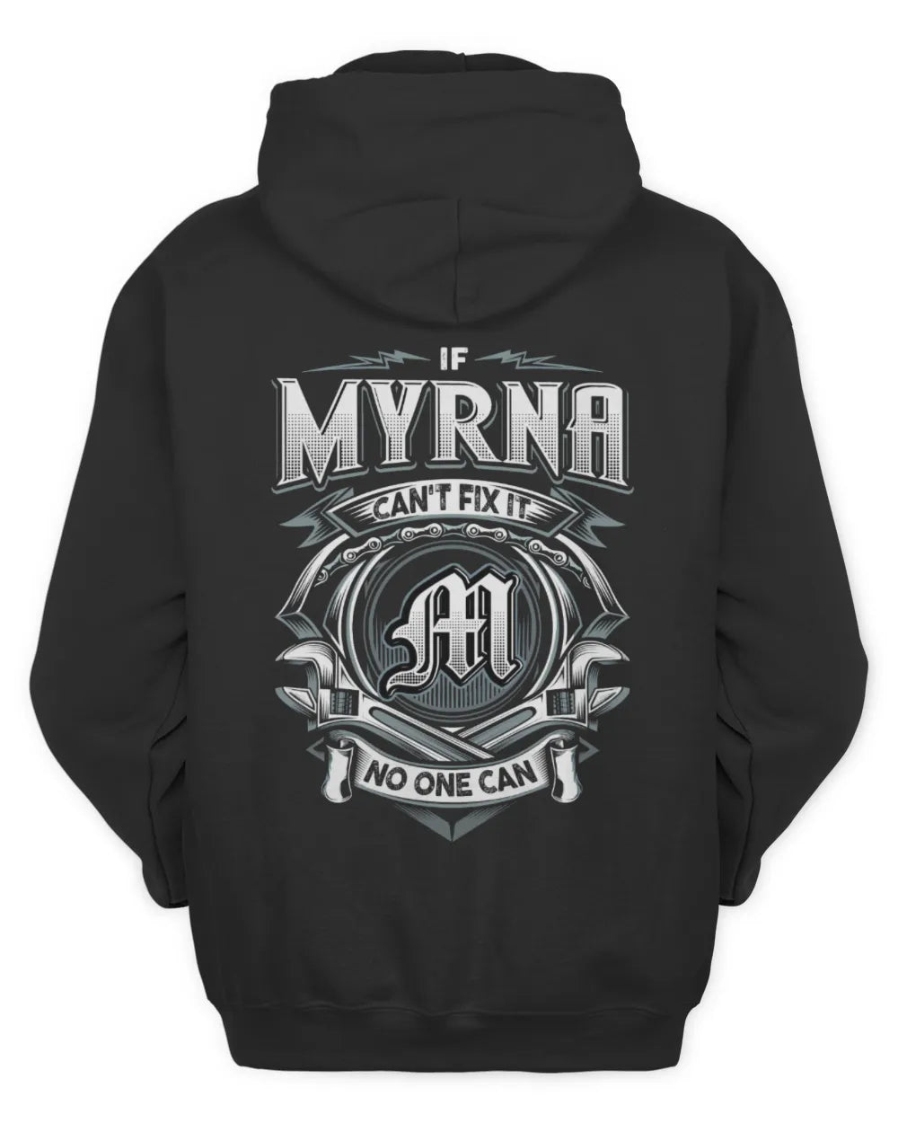 MYRNA AP81-K4-626 - Personalized Ahmed Quote Apparel “If Ahmed Can't Fix It, No One Can” - Unisex Hoodie - Black
