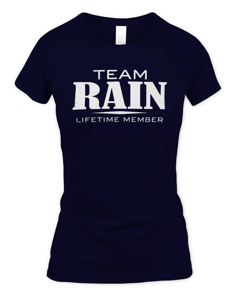 RAIN BL62-K4-128 - Personalized “Team NAME Lifetime Member” - Women's Standard T-Shirt - Navy