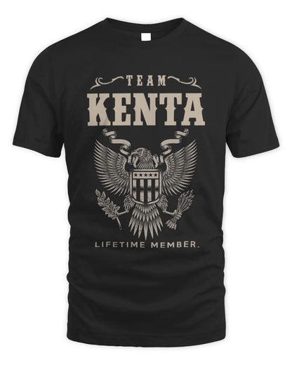 KENTA TP06-K82 – Personalized Classic Style Apparel “Team NAME Lifetime Member” - Unisex Standard T-Shirt - Black