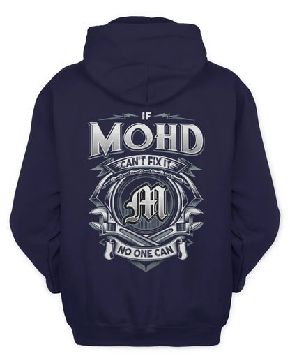 MOHD AP81-K4-626 - Personalized Ahmed Quote Apparel “If Ahmed Can't Fix It, No One Can” - Unisex Hoodie - Navy