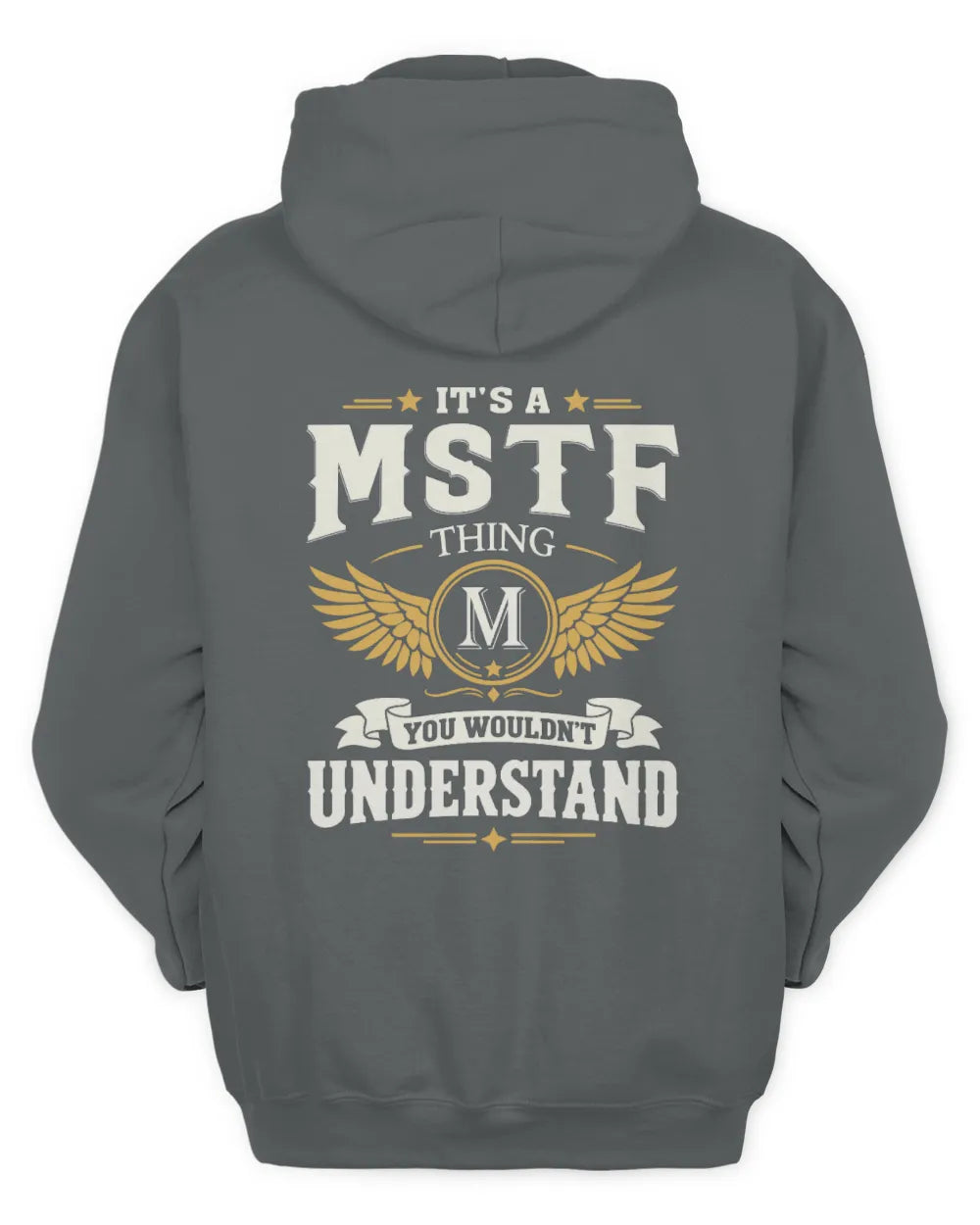 MSTF KT06-M008 It’s a [NAME] Thing – You Wouldn’t Understand | Personalized Vintage T-Shirt - Unisex Hoodie - Charcoal
