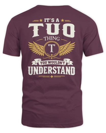 TUO KT06-M008 It’s a [NAME] Thing – You Wouldn’t Understand | Personalized Vintage T-Shirt - Unisex Standard T-Shirt - Maroon
