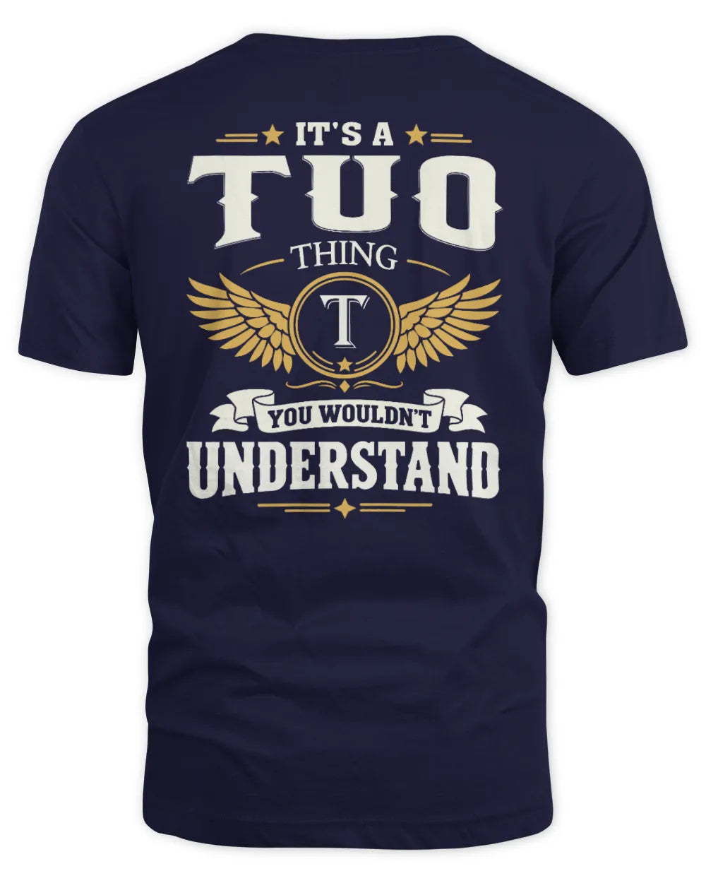 TUO KT06-M008 It’s a [NAME] Thing – You Wouldn’t Understand | Personalized Vintage T-Shirt - Unisex Standard T-Shirt - Navy