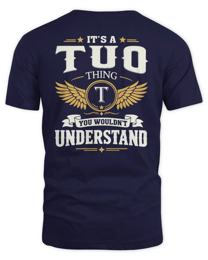 TUO KT06-M008 It’s a [NAME] Thing – You Wouldn’t Understand | Personalized Vintage T-Shirt - Unisex Standard T-Shirt - Navy