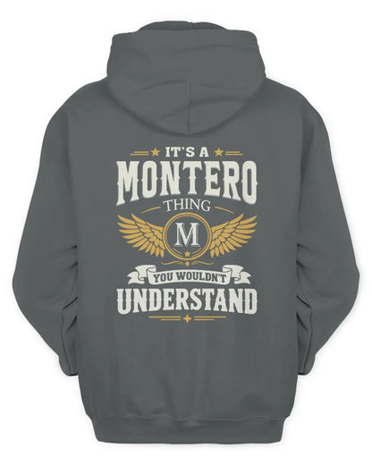 MONTERO KT06-M008 It’s a [NAME] Thing – You Wouldn’t Understand | Personalized Vintage T-Shirt - Unisex Hoodie - Charcoal