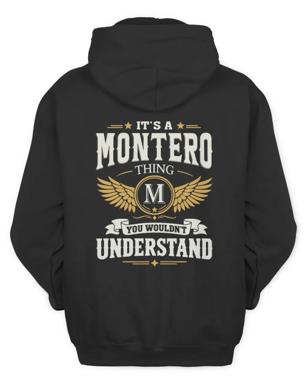 MONTERO KT06-M008 It’s a [NAME] Thing – You Wouldn’t Understand | Personalized Vintage T-Shirt - Unisex Hoodie - Black