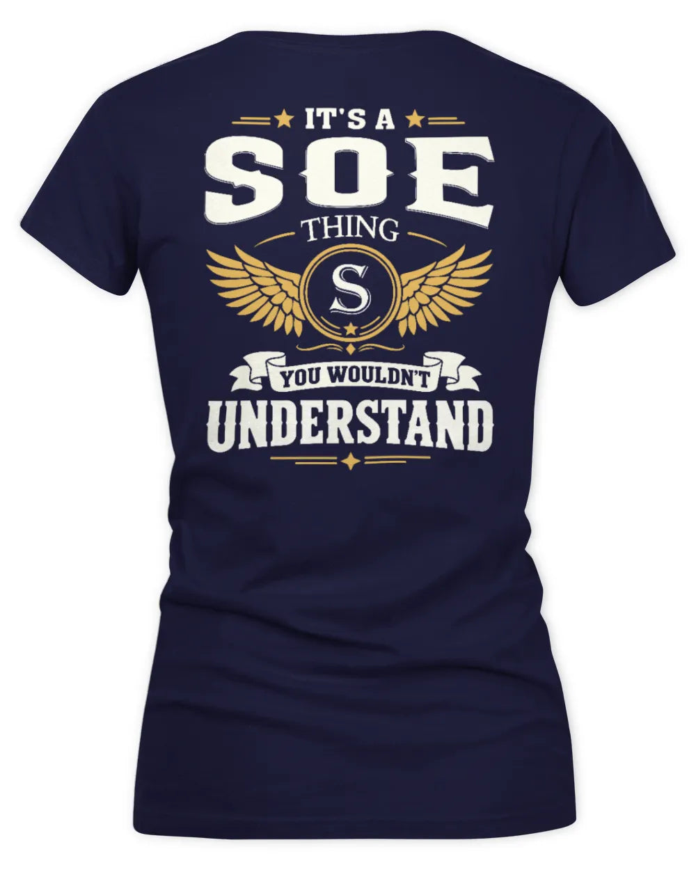 SOE KT06-M008 It’s a [NAME] Thing – You Wouldn’t Understand | Personalized Vintage T-Shirt - Women's V-Neck T-Shirt - Navy
