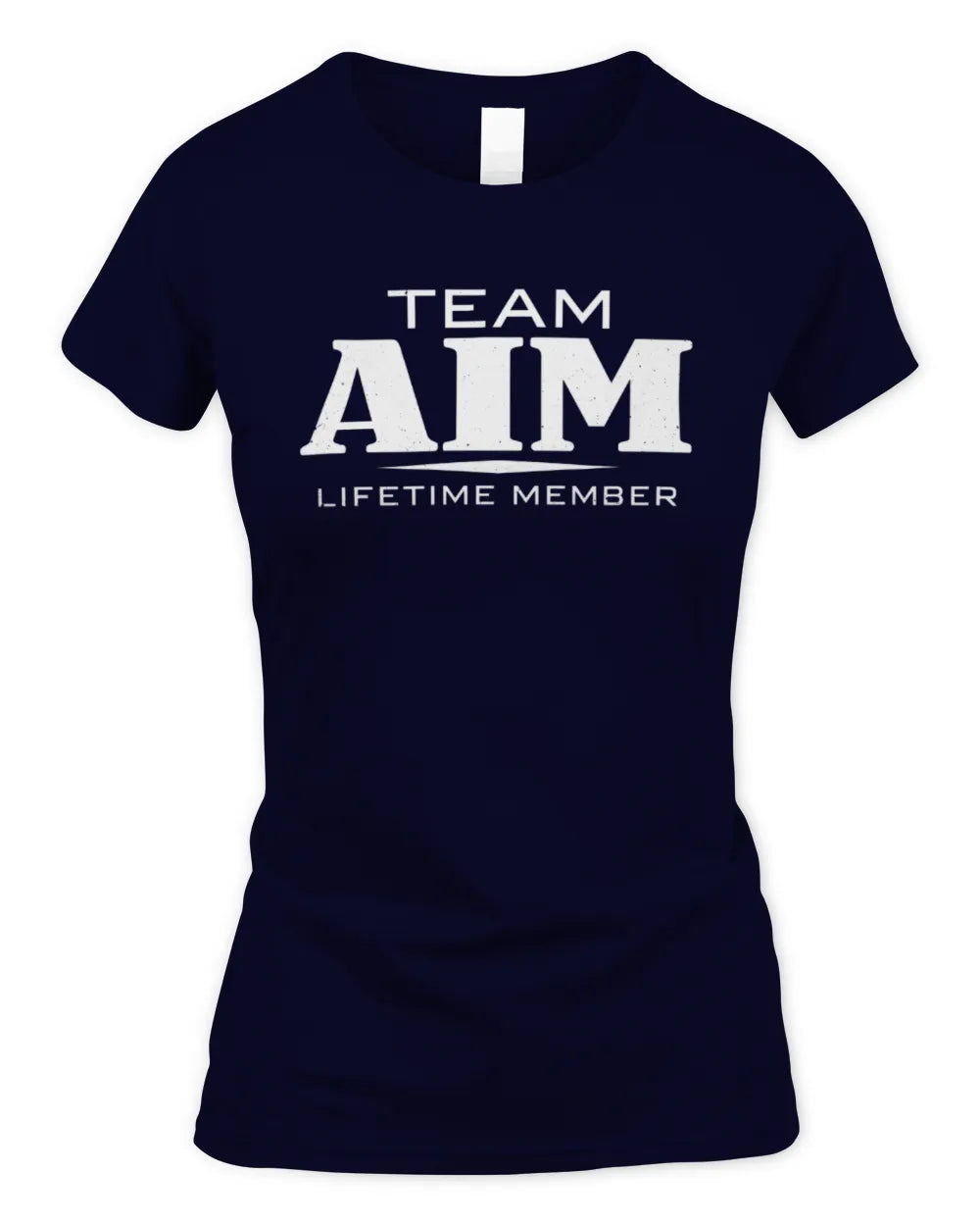AIM BL62-K4-128 - Personalized “Team NAME Lifetime Member” - Women's Standard T-Shirt - Navy