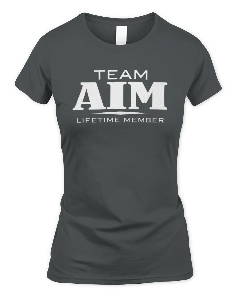 AIM BL62-K4-128 - Personalized “Team NAME Lifetime Member” - Women's Standard T-Shirt - Charcoal