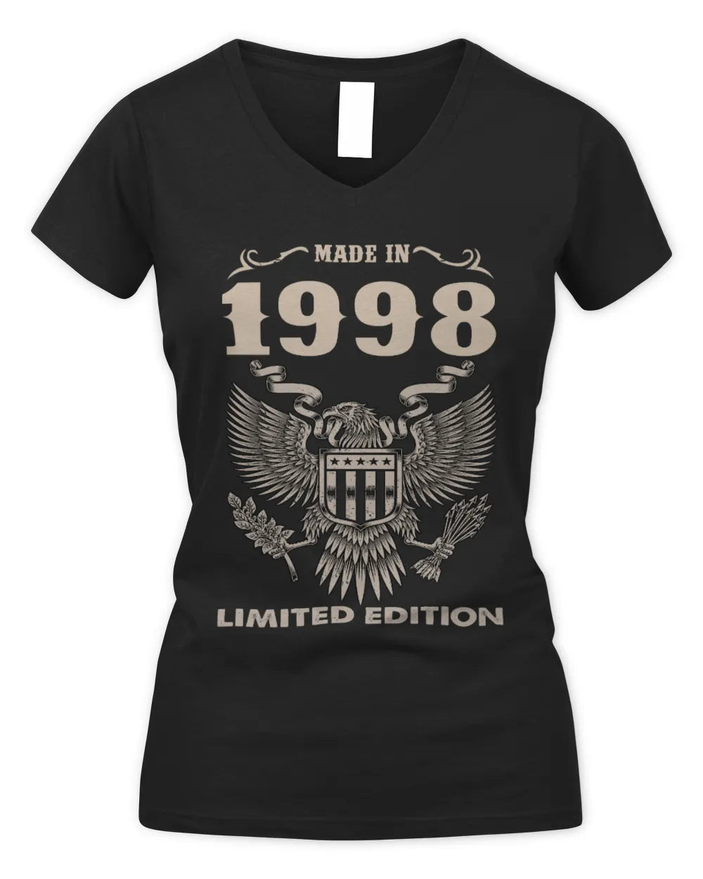 1998 HH89-K2 – Classic Birth Year Limited Edition T-Shirt - Women's V-Neck T-Shirt - Black