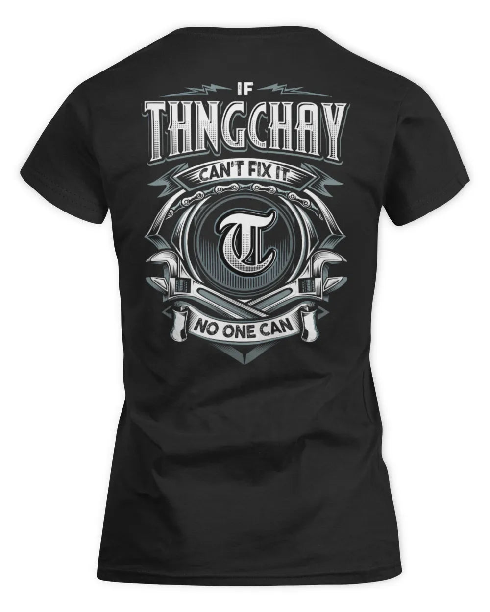 THNGCHAY AP81-K4-626 - Personalized Ahmed Quote Apparel “If Ahmed Can't Fix It, No One Can” - Women's Standard T-Shirt - Black