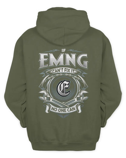 EMNG AP81-K4-626 - Personalized Ahmed Quote Apparel “If Ahmed Can't Fix It, No One Can” - Unisex Hoodie - Military Green