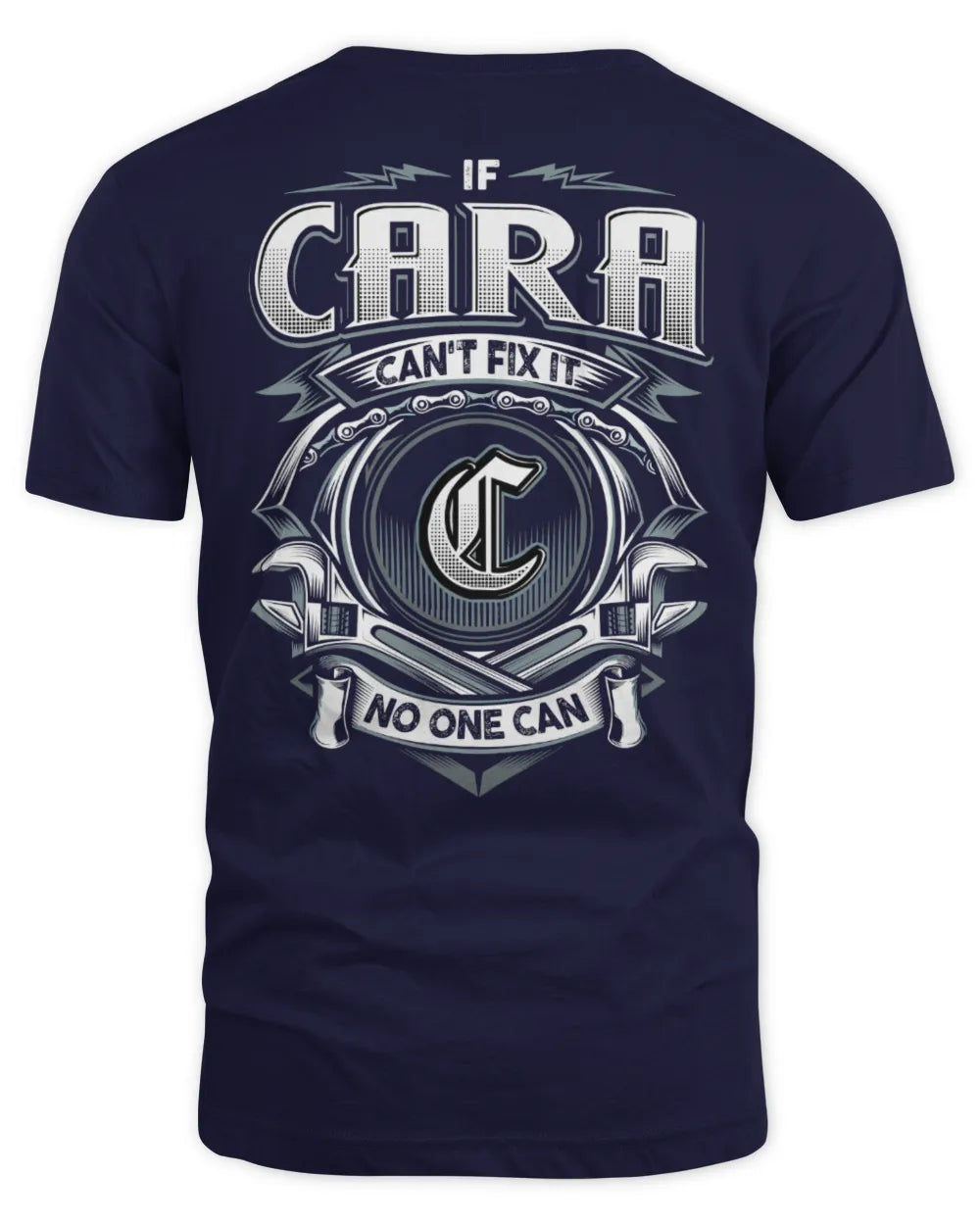 CARA AP81-K4-626 - Personalized Ahmed Quote Apparel “If Ahmed Can't Fix It, No One Can” - Unisex Standard T-Shirt - Navy