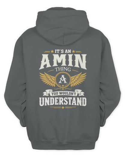 AMIN KT06-M008 It’s a [NAME] Thing – You Wouldn’t Understand | Personalized Vintage T-Shirt - Unisex Hoodie - Charcoal