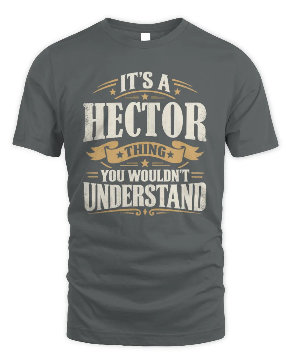 HECTOR P08 TH51 - Personalized “It’s a/an [NAME] Thing – You Wouldn’t Understand” Shirt - Unisex Standard T-Shirt - Charcoal