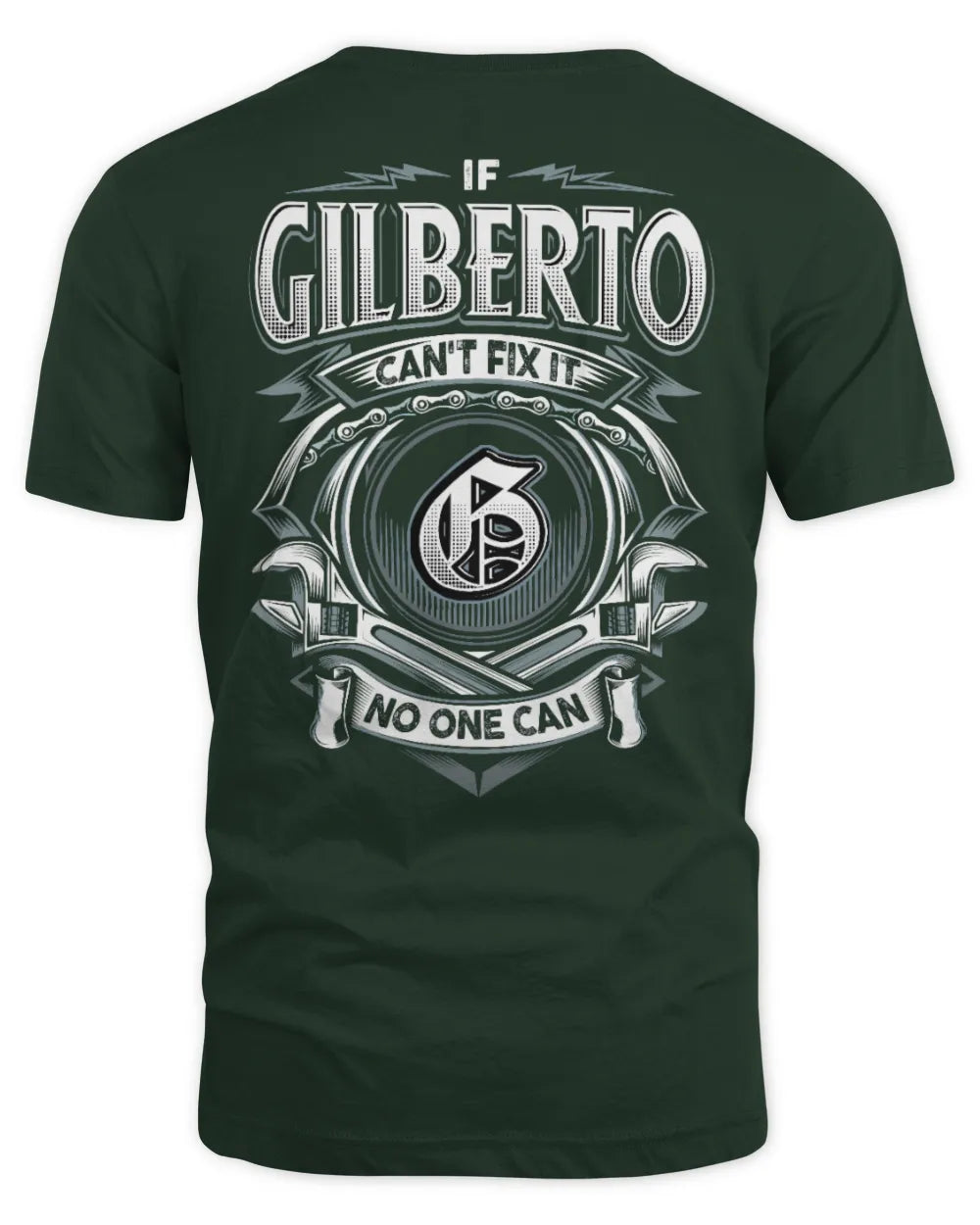 GILBERTO AP81-K4-626 - Personalized Ahmed Quote Apparel “If Ahmed Can't Fix It, No One Can” - Unisex Standard T-Shirt - Forest Green