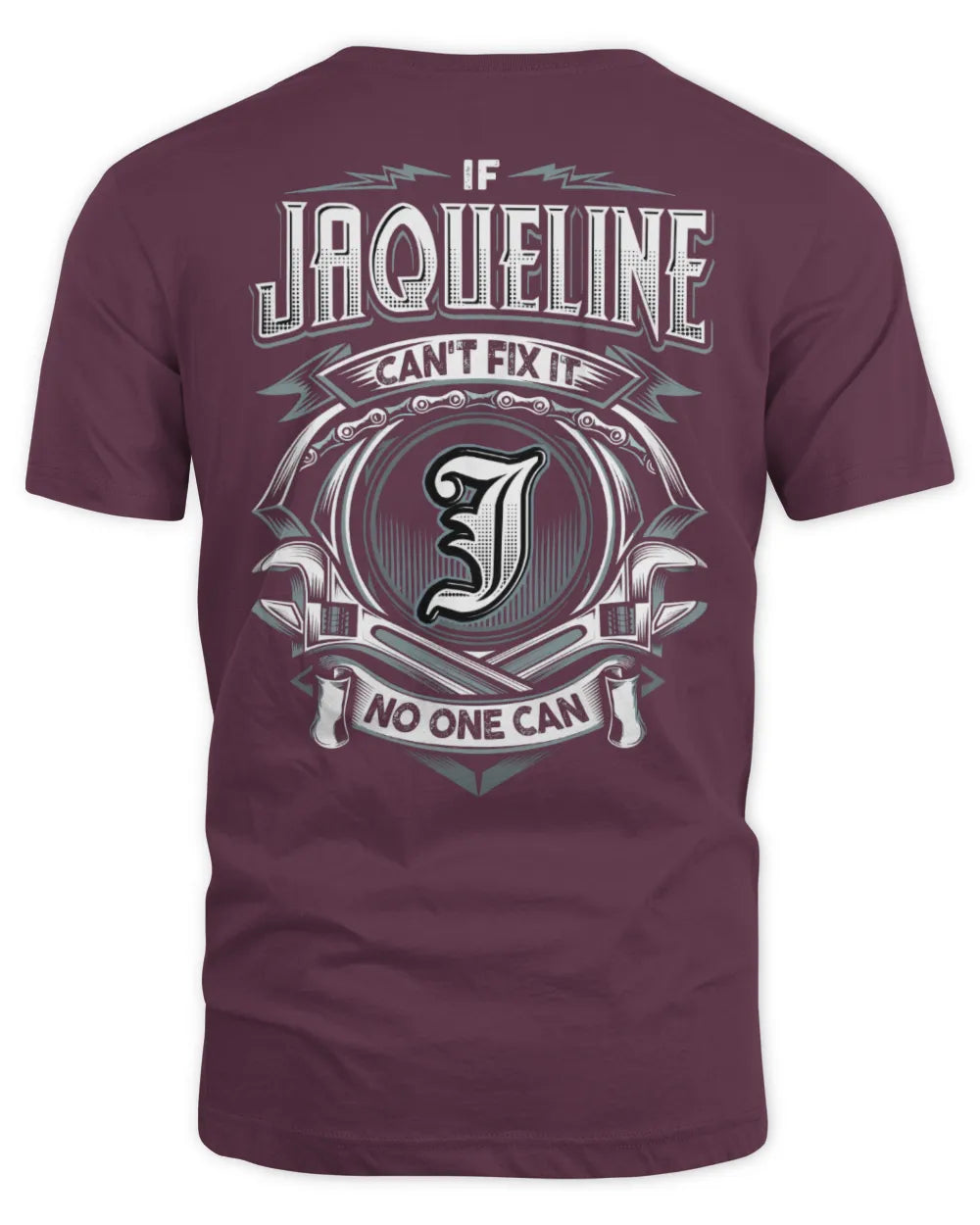 JAQUELINE AP81-K4-626 - Personalized Ahmed Quote Apparel “If Ahmed Can't Fix It, No One Can” - Unisex Standard T-Shirt - Maroon