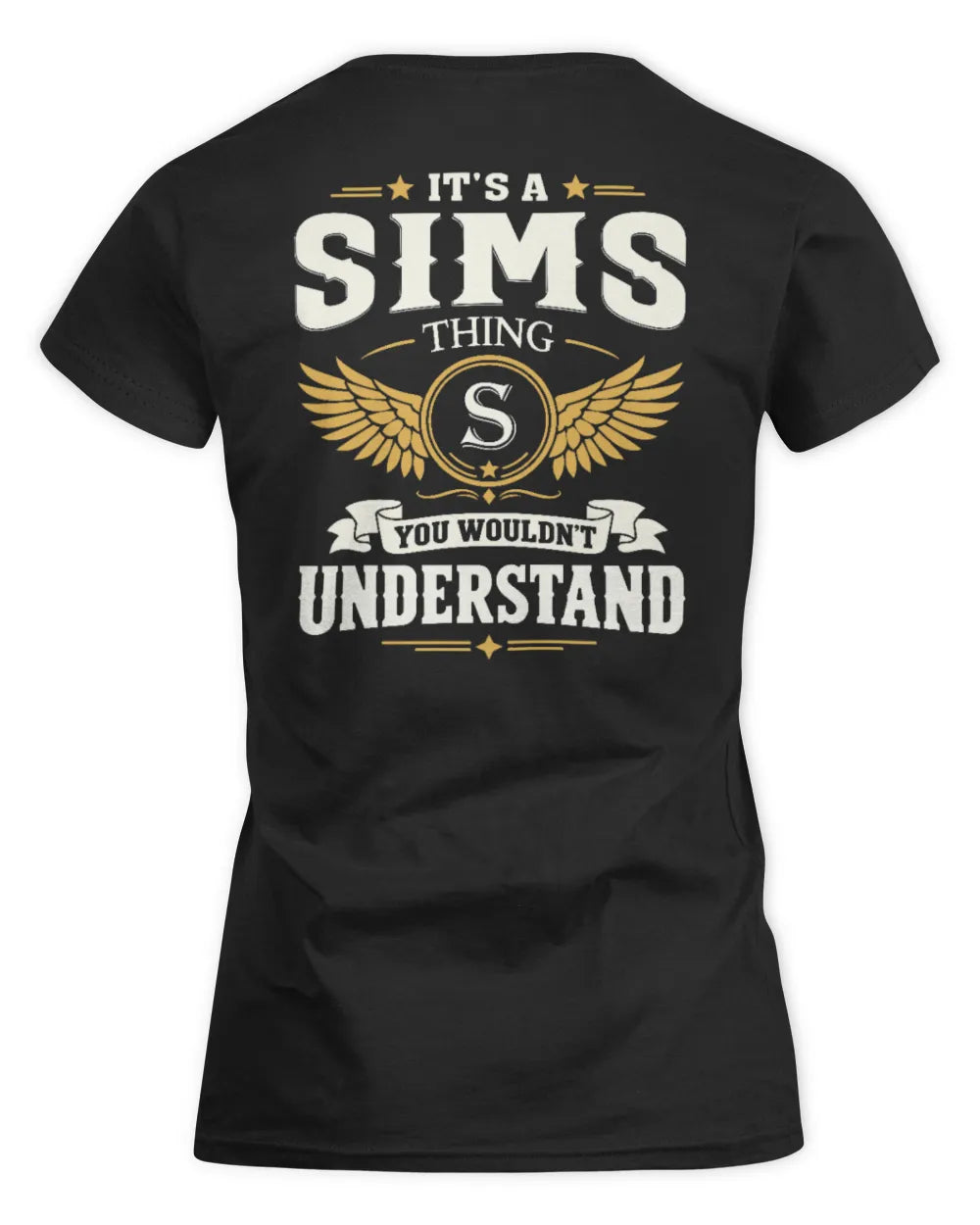 SIMS KT06-M008 It’s a [NAME] Thing – You Wouldn’t Understand | Personalized Vintage T-Shirt - Women's Standard T-Shirt - Black