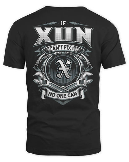 XUN AP81-K4-626 - Personalized Ahmed Quote Apparel “If Ahmed Can't Fix It, No One Can” - Unisex Standard T-Shirt - Black