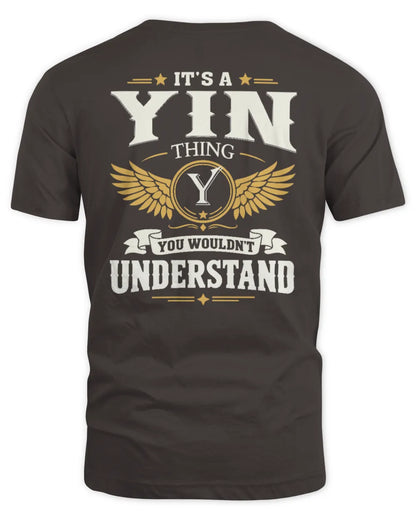 YIN KT06-M008 It’s a [NAME] Thing – You Wouldn’t Understand | Personalized Vintage T-Shirt - Unisex Standard T-Shirt - Dark Chocolate