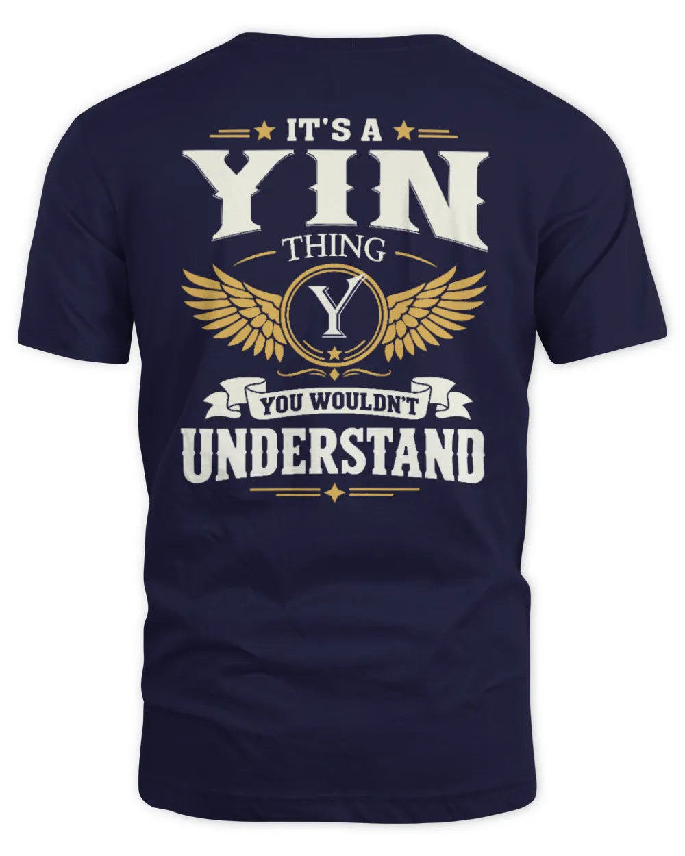 YIN KT06-M008 It’s a [NAME] Thing – You Wouldn’t Understand | Personalized Vintage T-Shirt - Unisex Standard T-Shirt - Navy