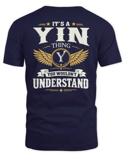 YIN KT06-M008 It’s a [NAME] Thing – You Wouldn’t Understand | Personalized Vintage T-Shirt - Unisex Standard T-Shirt - Navy