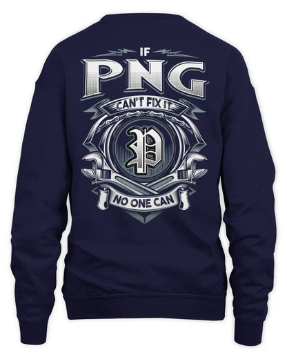 PNG AP81-K4-626 - Personalized Ahmed Quote Apparel “If Ahmed Can't Fix It, No One Can” - Unisex Sweatshirt - Navy